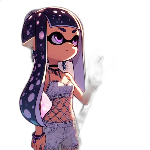 dress, weapon, staff, mask transparent PNG cut-out