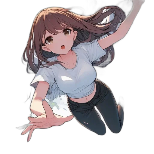 hair, creature, weapon, staff, anime, watercolor, concept art, cartoon transparent PNG cut-out