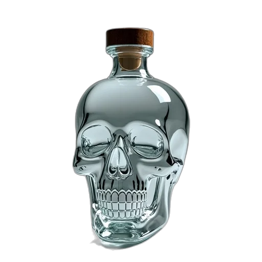 bottle, 3d render, clear, glass transparent PNG cut-out