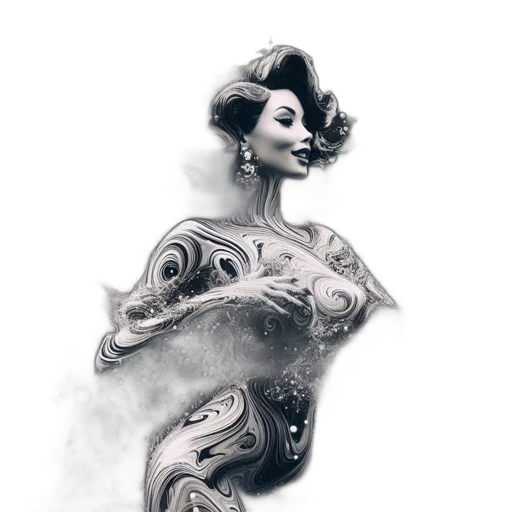 dress, jewelry, mask, face, fantasy art, photorealistic, concept art, pencil sketch transparent PNG cut-out