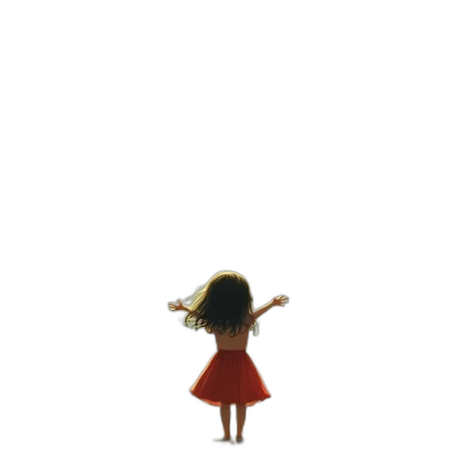 dress, hair, robot, creature, concept art, pixel art, 3d render, cartoon transparent PNG cut-out