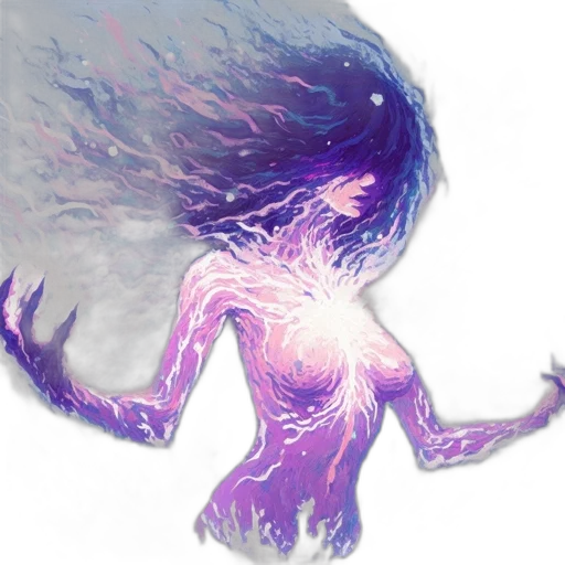 hair, creature, dress, concept art, fantasy art, pixel art, watercolor, outer space transparent PNG cut-out