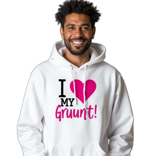 jacket, creature, man, wearing, white, hoodie, graphic, design transparent PNG cut-out