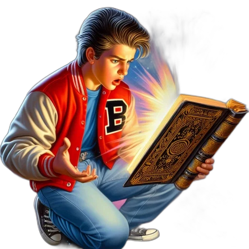 jacket, comic book art, concept art, photorealistic, fantasy art, fire, neon lights, young transparent PNG cut-out