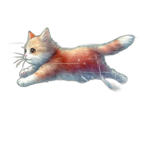 animal, creature, staff, hair, watercolor, concept art, fantasy art, photorealistic transparent PNG cut-out