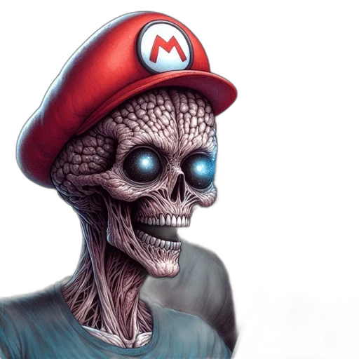 mask, hat, creature, face, concept art, fantasy art, photorealistic, 3d render transparent PNG cut-out