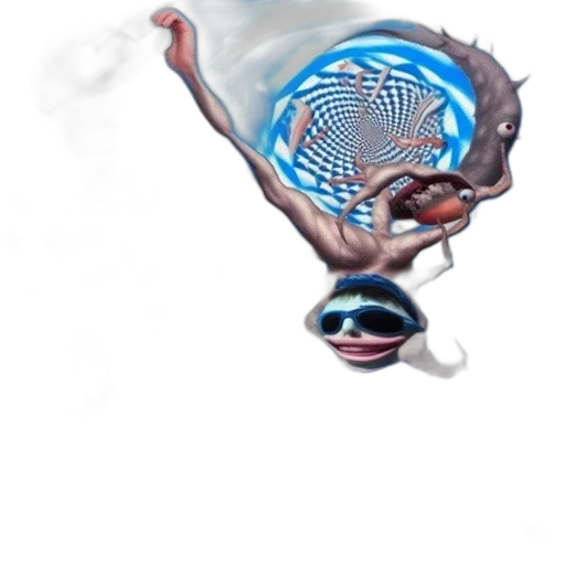 mask, creature, robot, face, concept art, vaporwave, 3d render, photorealistic transparent PNG cut-out