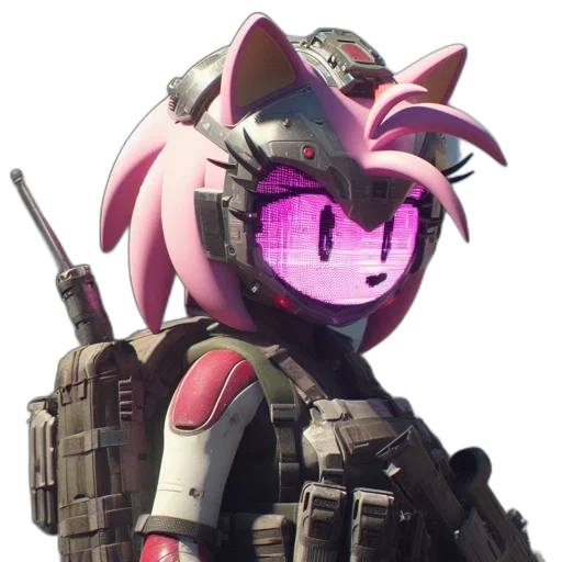 weapon, robot, staff, cyberpunk, concept art, vaporwave, 3d render, anthropomorphic transparent PNG cut-out