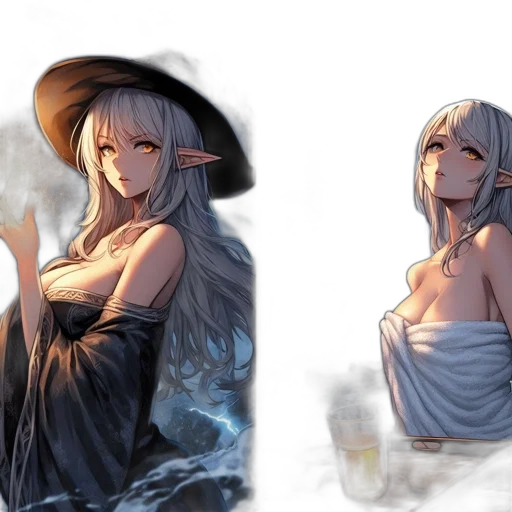 dress, hat, crown, fantasy art, concept art, anime, pixel art, fire transparent PNG cut-out