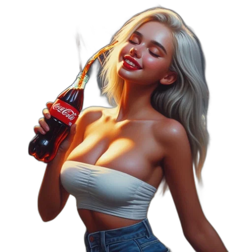 bottle, food, weapon, jacket, pixel art, photorealistic, fantasy art, oil painting transparent PNG cut-out