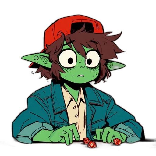 hat, staff, creature, jacket, concept art, cartoon, pixel art, comic book art transparent PNG cut-out