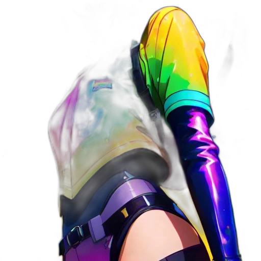 weapon, umbrella, sword, shoes, concept art, cyberpunk, vaporwave, pixel art transparent PNG cut-out