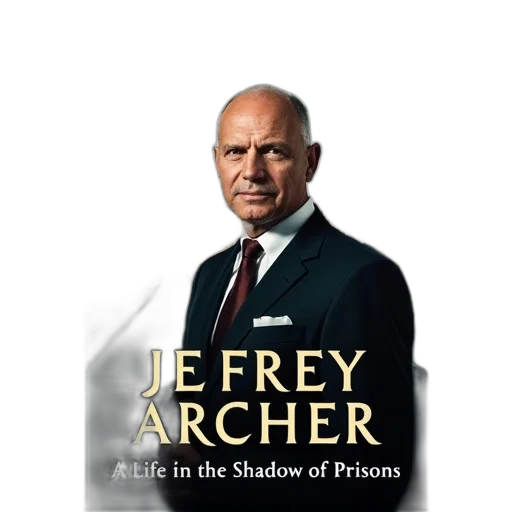 cover, book, jeffrey, archer, life, shadow, prisons, featuring transparent PNG cut-out