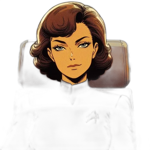 face, crown, jacket, staff, comic book art, cartoon, pixel art, concept art transparent PNG cut-out