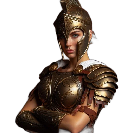 jewelry, mask, sword, fantasy art, concept art, 3d render, comic book art, woman transparent PNG cut-out