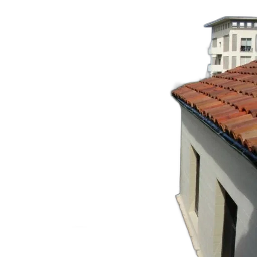building, umbrella, robot, furniture, 3d render, photorealistic, concept art, view transparent PNG cut-out