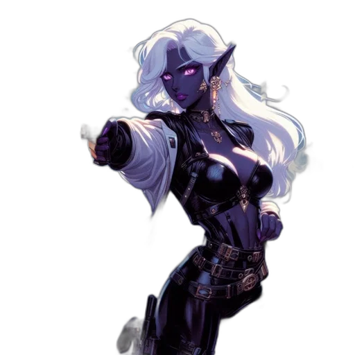 staff, concept art, fantasy art, comic book art, pixel art, dark, monochrome, blue transparent PNG cut-out