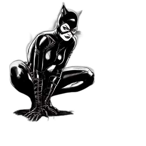 mask, animal, comic book art, concept art, cartoon, pencil sketch, iconic, black transparent PNG cut-out
