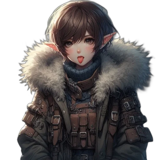 face, jacket, mask, staff, fantasy art, concept art, anime, pixel art transparent PNG cut-out