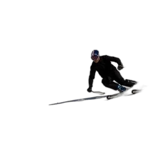 staff, photorealistic, 3d render, concept art, skier, black, gear, carving transparent PNG cut-out