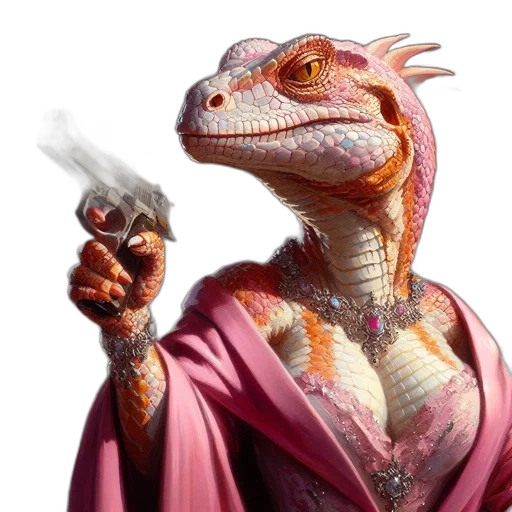 dragon, staff, animal, creature, concept art, fantasy art, photorealistic, 3d render transparent PNG cut-out