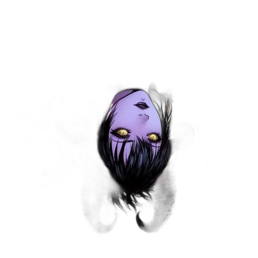 mask, creature, face, hair, fantasy art, concept art, comic book art, pixel art transparent PNG cut-out
