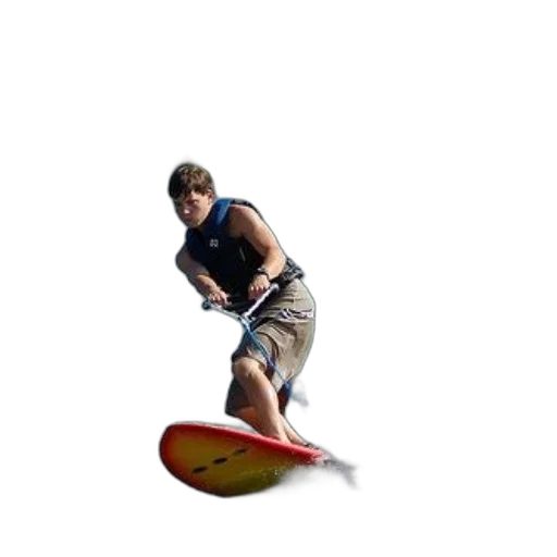 creature, photorealistic, 3d render, pixel art, concept art, person, water, skiing transparent PNG cut-out