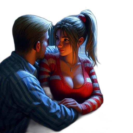 jacket, photorealistic, comic book art, concept art, oil painting, neon lights, fog, fire transparent PNG cut-out