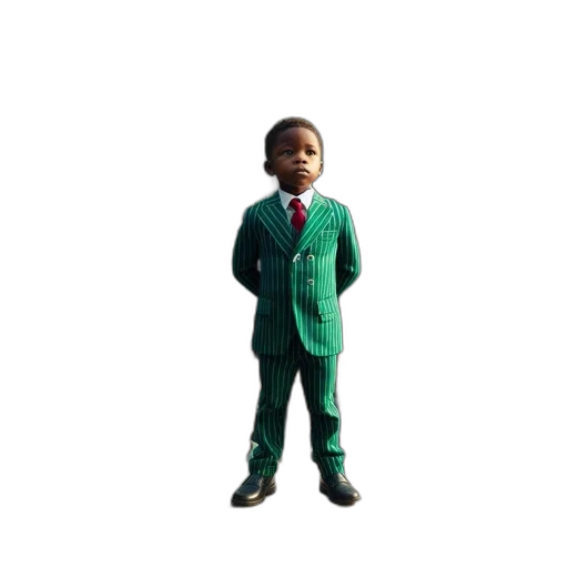 jacket, staff, robot, 3d render, concept art, photorealistic, green, boy transparent PNG cut-out