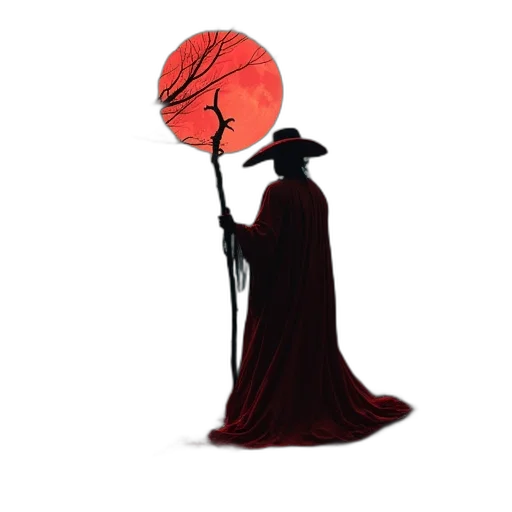 umbrella, hat, flower, staff transparent PNG cut-out