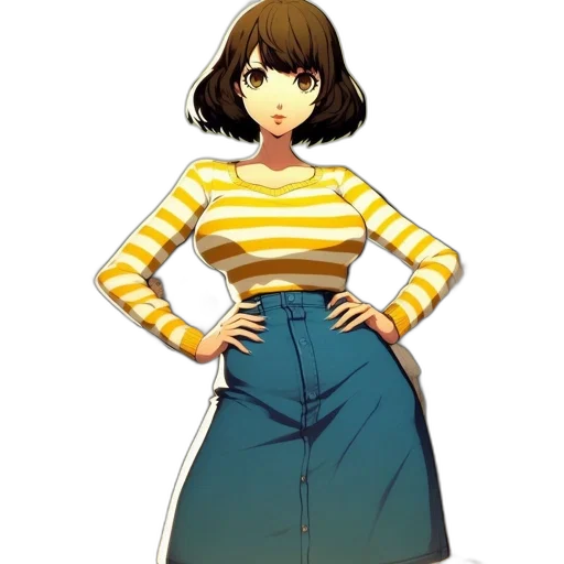 dress, staff, jacket, concept art, cartoon, anime, pixel art, golden transparent PNG cut-out