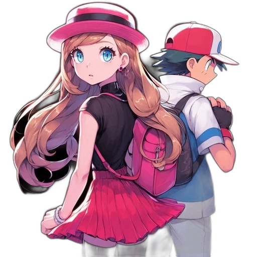 hat, dress, staff, creature, pixel art, anime, concept art, cartoon transparent PNG cut-out