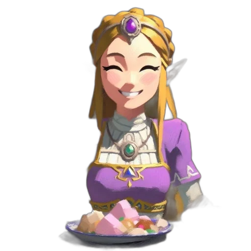 staff, food, face, crown, concept art, pixel art, fantasy art, 3d render transparent PNG cut-out