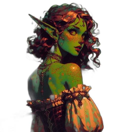 jewelry, staff, fantasy art, concept art, pixel art, comic book art, neon lights, green transparent PNG cut-out