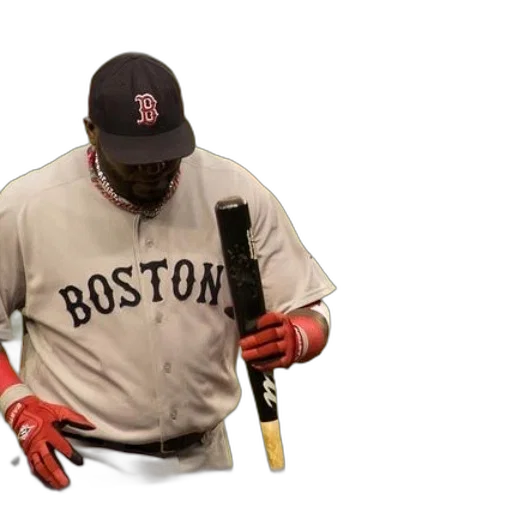 weapon, staff, animal, boston, baseball, player, holds, his transparent PNG cut-out