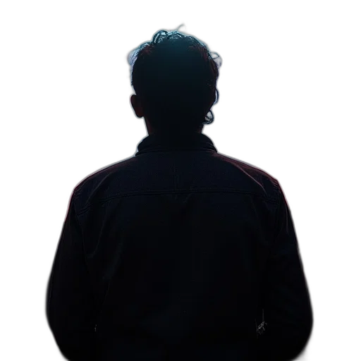 jacket, staff, face, hair transparent PNG cut-out