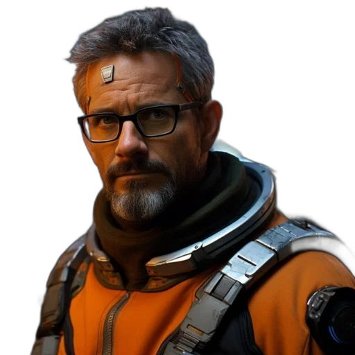 staff, jacket, face, concept art, photorealistic, cyberpunk, 3d render, man transparent PNG cut-out