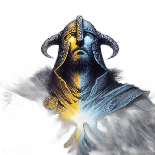 mask, sword, face, dragon, fantasy art, concept art, comic book art, photorealistic transparent PNG cut-out