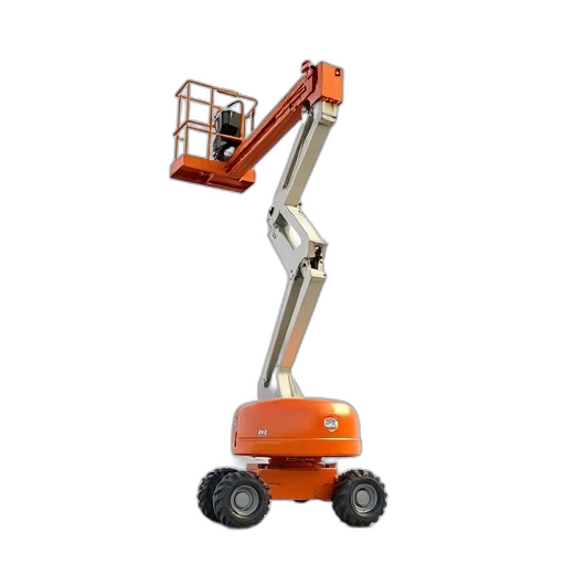 robot, staff, cherry, picker, orange, white, color, scheme transparent PNG cut-out