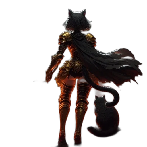 staff, animal, concept art, fantasy art, 3d render, pixel art, dark, female transparent PNG cut-out