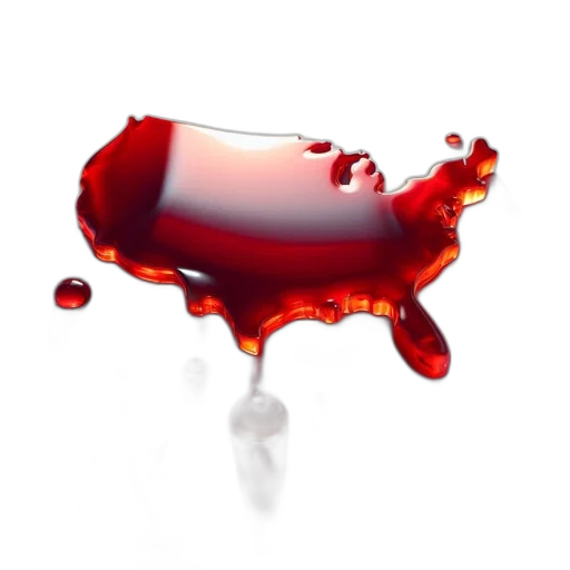 bottle, weapon, photorealistic, red, artistic, rendition, usa, depicted transparent PNG cut-out