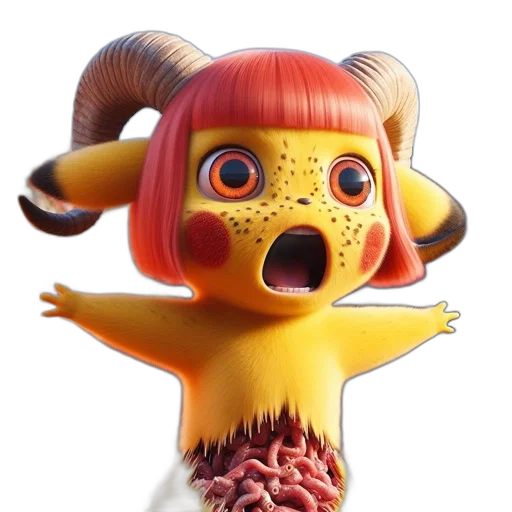 creature, animal, mask, robot, 3d render, concept art, animated, being transparent PNG cut-out
