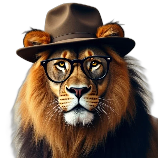 hat, animal, crown, photorealistic transparent PNG cut-out