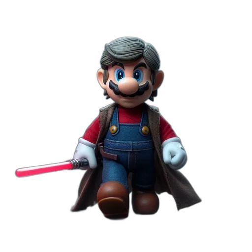 staff, weapon, sword, 3d render, concept art, pixel art, mario, iconic transparent PNG cut-out