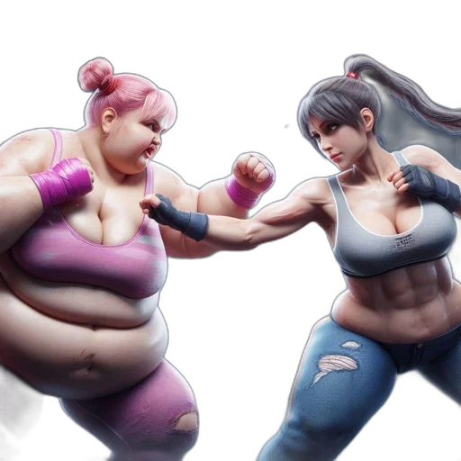 concept art, 3d render, photorealistic, anime, image, showcases, two, animated transparent PNG cut-out