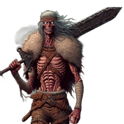 creature, staff, animal, concept art, fantasy art, comic book art, pixel art, earth tones transparent PNG cut-out