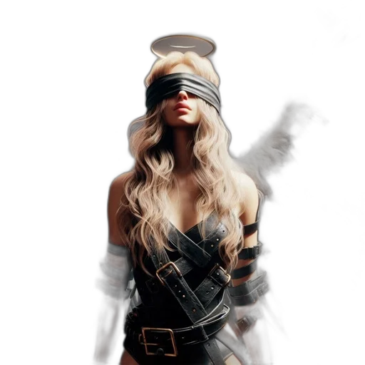 mask, weapon, dress, sword, concept art, fantasy art, comic book art, photorealistic transparent PNG cut-out