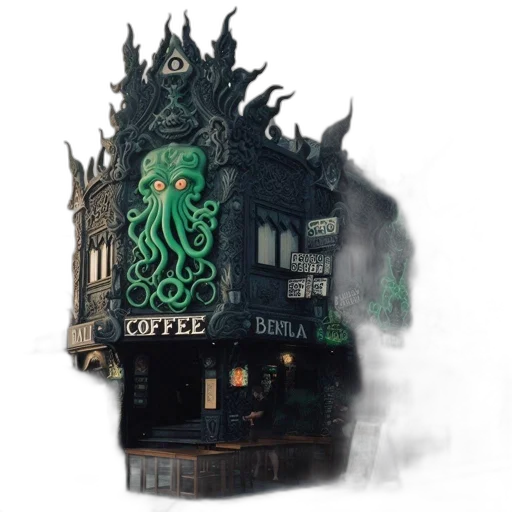 building, dragon, creature, staff, concept art, 3d render, fantasy art, pixel art transparent PNG cut-out
