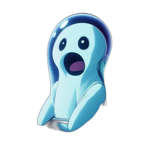 mask, robot, face, creature, 3d render, concept art, vaporwave, animated transparent PNG cut-out