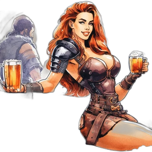 dress, comic book art, concept art, fantasy art, pixel art, fire, armed, woman transparent PNG cut-out
